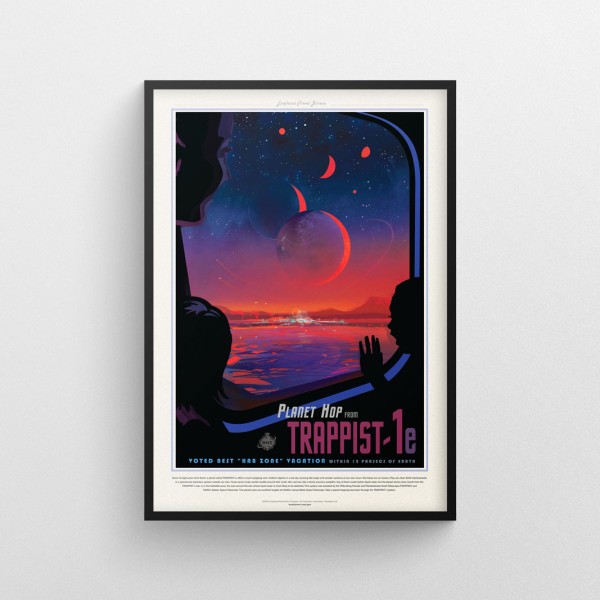 Plakat NASA - Planeta Trappist 1e