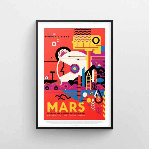 Plakat NASA - Planeta Mars