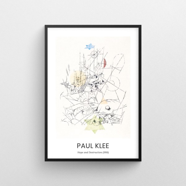 Plakat PAUL KLEE - Hope and Destruction (1916)