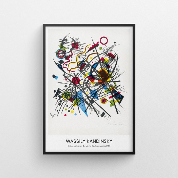 Plakat WASSILY KANDINSKY - Lithographie fur die Vierte Bauhausmappe (1922)